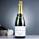 Thumbnail 1 - Personalised Champagne Bottle - Elegant Swirl