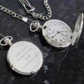 Thumbnail 1 - Personalised Pocket Watch and Chain