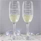 Thumbnail 1 - Personalised Champagne Flutes