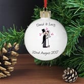 Thumbnail 1 - Personalised Wedding Bauble