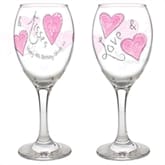Thumbnail 2 - Personalised Love and Kisses Wine Glass