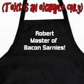 Thumbnail 4 - Black Personalised Apron