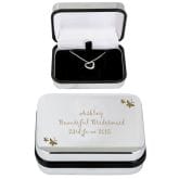 Thumbnail 4 - Silver Heart Necklace in Personalised Butterfly Box