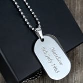 Thumbnail 1 - Personalised Dog Tag Necklace