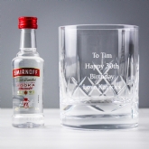 Thumbnail 1 - Personalised Crystal Glass & Vodka Gift Set