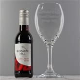 Thumbnail 1 - Personalised Wine Glass & Red Wine Gift Set