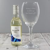 Thumbnail 1 - Personalised Wine Glass & White Wine Gift Set