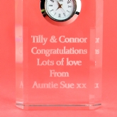 Thumbnail 2 - Personalised Crystal Clock