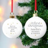 Thumbnail 3 - Personalised 'First Christmas as' Bauble