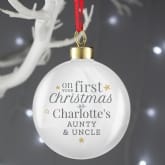 Thumbnail 4 - Personalised 'First Christmas as' Bauble