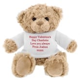 Thumbnail 4 - Personalised Teddy Bear In White Jumper