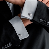 Thumbnail 2 - Personalised Sterling Silver Initial Cufflinks