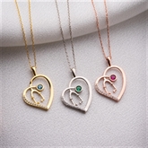 Thumbnail 2 - Stethoscope Necklace with Birthstone