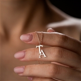 Thumbnail 4 - Personalised Vertical Initials Necklace