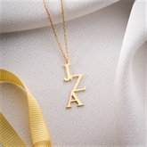 Thumbnail 6 - Personalised Vertical Initials Necklace