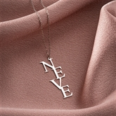 Thumbnail 7 - Personalised Vertical Initials Necklace