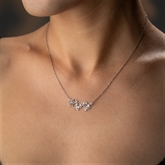 Thumbnail 4 - Personalised Birth Flower Family Link Necklace