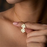 Thumbnail 5 - Personalised Dog Paws Necklace with Name