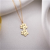 Thumbnail 7 - Personalised Dog Paws Necklace with Name
