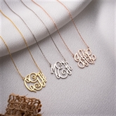 Thumbnail 1 - Personalised Monogram Necklace