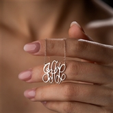 Thumbnail 2 - Personalised Monogram Necklace