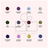 Thumbnail 7 - Infinity Bracelet with Heart Birthstones