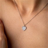 Thumbnail 3 - Heart Birthstone Necklace
