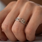 Thumbnail 3 - Personalised Roman Numeral Ring