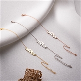 Thumbnail 3 - Personalised Mama & Kids Elephant Bracelet with Initials
