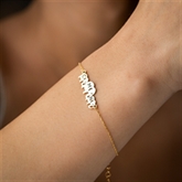 Thumbnail 7 - Personalised Mama & Kids Elephant Bracelet with Initials