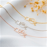 Thumbnail 1 - Personalised Cat Bracelet with Name