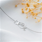 Thumbnail 7 - Personalised Cat Bracelet with Name