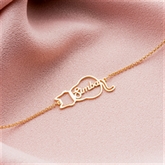Thumbnail 9 - Personalised Cat Bracelet with Name
