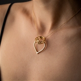 Thumbnail 1 - Heart Shaped Ring Holder Necklace