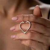Thumbnail 3 - Heart Shaped Ring Holder Necklace