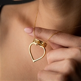 Thumbnail 5 - Heart Shaped Ring Holder Necklace