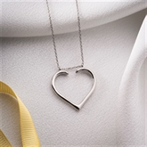 Thumbnail 6 - Heart Shaped Ring Holder Necklace