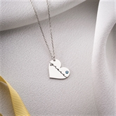 Thumbnail 7 - Signature Heart Necklace with Birthstone