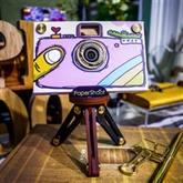 Thumbnail 3 - Paper Shoot Camera Case - Hand Drawing (Pink)