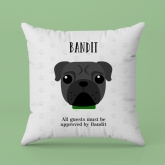 Thumbnail 4 - Personalised Pug Dog Cushion