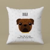 Thumbnail 6 - Personalised Pug Dog Cushion