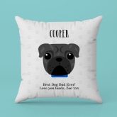 Thumbnail 7 - Personalised Pug Dog Cushion