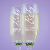 Thumbnail 2 - Personalised Ruby Anniversary Champagne Flutes