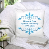 Thumbnail 1 - Personalised Sapphire Anniversary Cushion