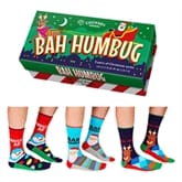 Thumbnail 1 - Bah Humbug Christmas Socks