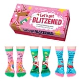 Thumbnail 1 - Lets Get Blitzened Set of 3 Christmas Socks