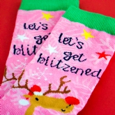 Thumbnail 5 - Lets Get Blitzened Set of 3 Christmas Socks