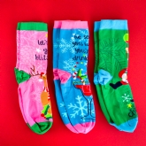 Thumbnail 8 - Lets Get Blitzened Set of 3 Christmas Socks