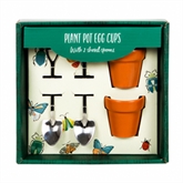 Thumbnail 2 - Plant Pot Egg Cup Set with Shovel Spoons