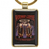 Thumbnail 1 - Worship Coffee Keyring by Steven Rhodes